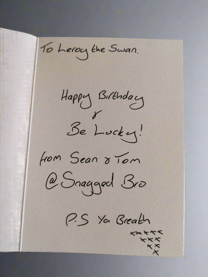 Snagged bro birthday card inside writing